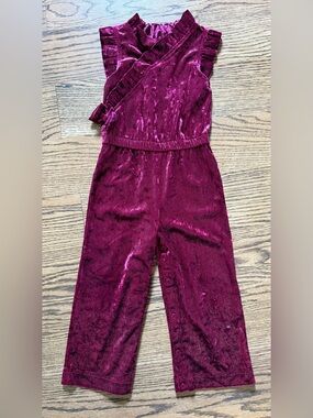OshKosh B'gosh Sparkle Burgundy Velvet Dress